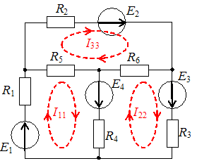 Изображение вопроса Для контура с током  уравнение по методу контурных...