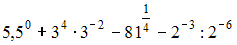 Изображение вопроса Вычислите, пользуясь свойствами степеней: ....