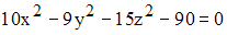 Изображение вопроса Даны уравнения поверхностей:
1)
2)
3)
4...
