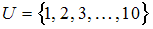 Изображение вопроса Дано множество  и его подмножества ,  и , прич...