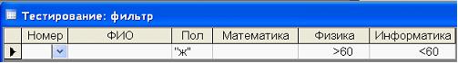 Изображение вопроса При фильтрации записей таблицы реляционной базы да...