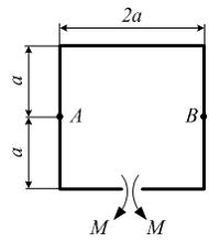 Изображение вопроса Плоская рама нагружена, как показано на рисунке. В...