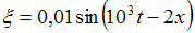 Изображение вопроса Уравнение плоской синусоидальной волны, распростра...