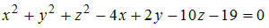 Изображение вопроса Уравнение сферы имеет вид . Тогда радиус сферы рав...