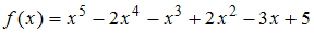 Изображение вопроса Остаток от деления многочлена  на многочлен  равен...
