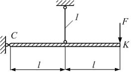 Изображение вопроса Продольная линейная деформация стержня 1 равна  Мо...