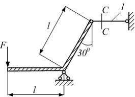 Изображение вопроса Внутренний силовой фактор в сечении С-С стержня 1 ...