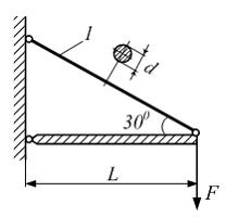 Изображение вопроса Абсолютно жесткий элемент (заштрихованный) поддерж...