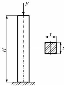 Изображение вопроса Колонна находится под действием собственного веса ...