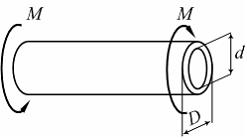 Изображение вопроса На рисунке показана труба, работающая на кручение....