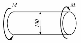 Изображение вопроса На рисунке показан опасный участок вала, работающи...