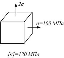 Изображение вопроса Определите величину эквивалентного напряжения и оц...