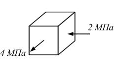 Изображение вопроса На рисунке показано напряженное состояние в точке....