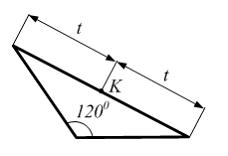 Изображение вопроса На рисунке показан равнобедренный треугольник. Мом...