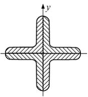 Изображение вопроса Поперечное сечение стержня составлено из четырех р...