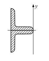Изображение вопроса Поперечное сечение стержня составлено из двух равн...