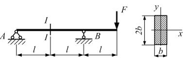 Изображение вопроса Однопролетная консольная балка прямоугольного сече...