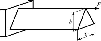 Изображение вопроса Стержень нагружен силой F. Размеры поперечного сеч...