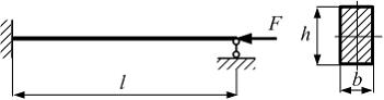 Изображение вопроса Стержень прямоугольного сечения с размерами длино...