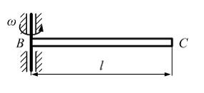Изображение вопроса Стержень ВС длиной l, площадью поперечного сечения...