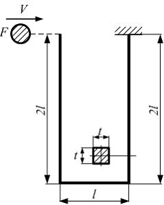 Изображение вопроса На раму постоянного квадратного поперечного сечени...