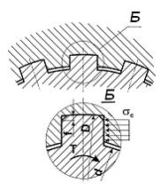 Изображение вопроса При расчете на прочность зубчатых соединений (с пл...