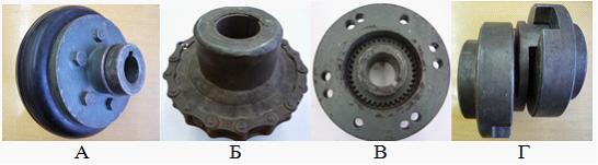 Изображение вопроса На рисунках изображены компенсирующие муфты: А