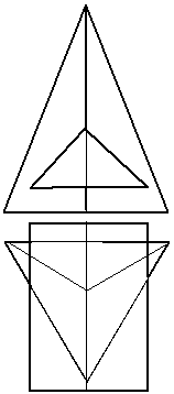 Изображение вопроса Линия пересечения пирамиды и призмы на фронтальной...