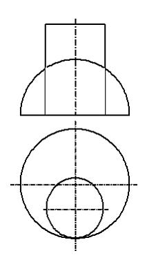 Изображение вопроса Линия пересечения заданных на чертеже цилиндра и с...
