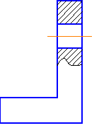 Изображение вопроса Сквозное отверстие в детали показано с помощью ...