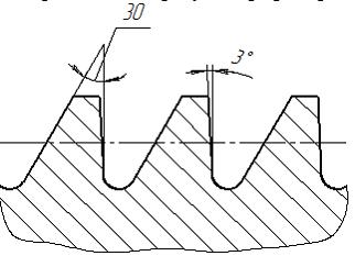 Изображение вопроса Изображенный на рисунке профиль резьбы обозначаетс...