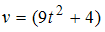 Изображение вопроса Скорость движения тела задана уравнением . Тогда п...