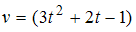 Изображение вопроса Скорость движения тела задана уравнением . Тогда п...