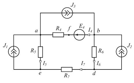 Изображение вопроса Для изображенной схемы количество независимых урав...