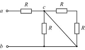 Изображение вопроса Эквивалентное сопротивление цепи равно …...
