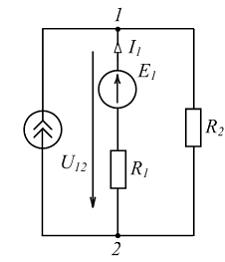 Изображение вопроса В изображенной схеме при  мощность источника тока ...