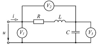 Изображение вопроса При резонансе приборы в схеме показали: Показание...