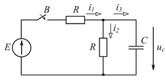 Изображение вопроса После замыкания выключателя (см. рис.) переходное ...