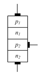 Изображение вопроса Электрод, присоединенный к области структуры тири...