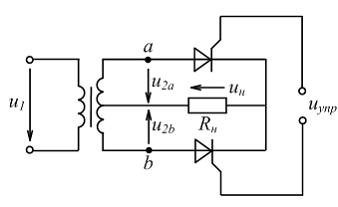 Изображение вопроса В качестве вентилей (см. рисунок) в управляемом дв...