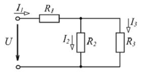 Изображение вопроса Если (см. рис.), то напряжение U на зажимах цепи...