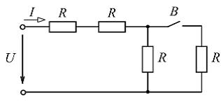 Изображение вопроса В изображенной схеме  и при разомкнутом выключател...