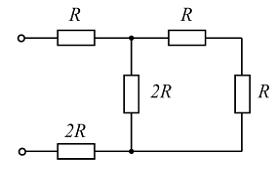Изображение вопроса Эквивалентное сопротивление цепи, показанной на р...