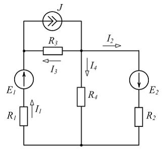 Изображение вопроса Для изображенной схемы уравнение баланса мощностей...