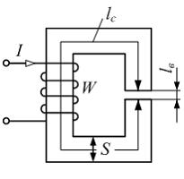 Изображение вопроса В изображенной магнитной цепи с заданной таблицей ...