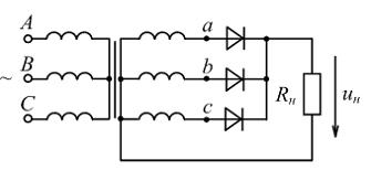 Изображение вопроса В трехфазном выпрямителе (см. рис.) с идеальными т...