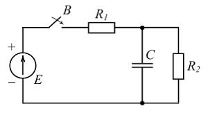 Изображение вопроса Время заряда конденсатора (см. рис.) не зависит от...