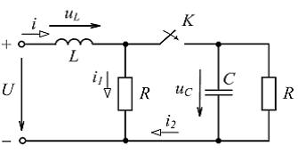 Изображение вопроса В изображенной цепи с параметрами после замыкания...
