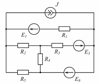 Изображение вопроса Для изображенной схемы количество уравнений, соста...