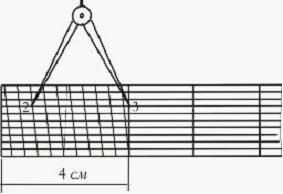Изображение вопроса Длина линии 2-3, измеренная с помощью поперечн...